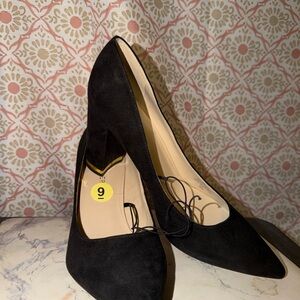 Marc Fischer Viviene High Block Heel w/ Gold Heel Detail